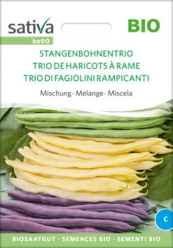 Stangenbohne Trio Mischung | BIO Stangenbohnensamen Von Sativa Rheinau