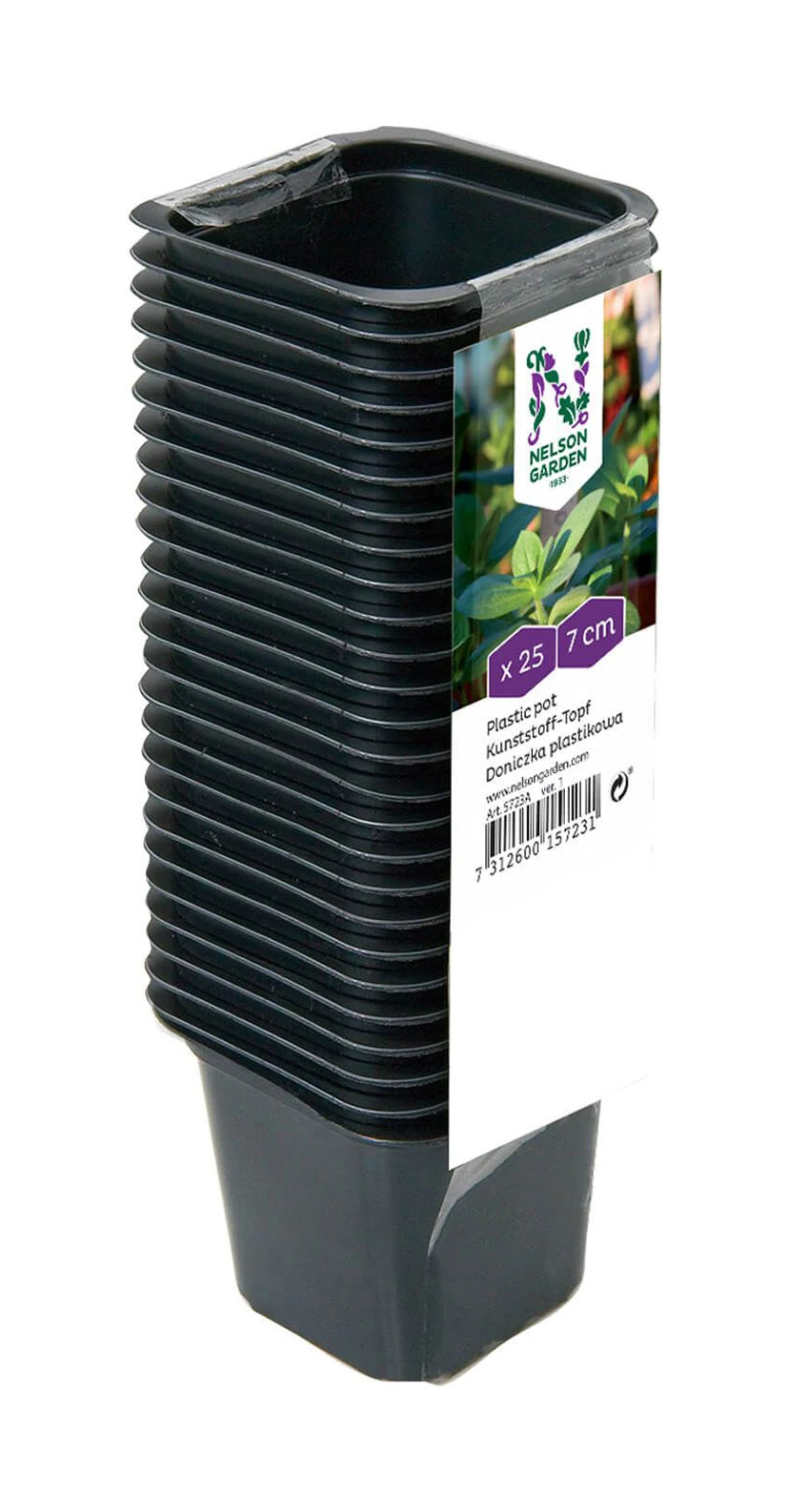 7 Cm Kunststofftöpfe Quadratisch (25 Stück) | Töpfe Von Nelson Garden 3 7 Cm Kunststofftöpfe Quadratisch (25 Stück) | Töpfe Von Nelson Garden