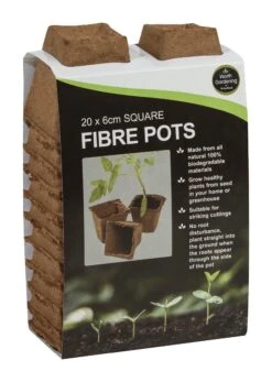 6 Cm Vierkantfasertöpfe | Anzuchttöpfe Von Garland