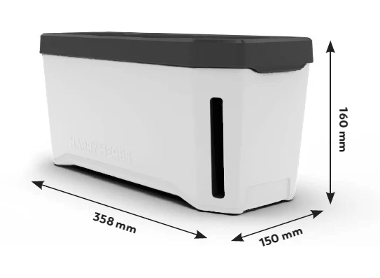 HARRY HERBS Weiß Ohne Haube | Kräutertöpfe Von Gusta Garden 3 HARRY HERBS Weiß Ohne Haube | Kräutertöpfe Von Gusta Garden – Bild 2